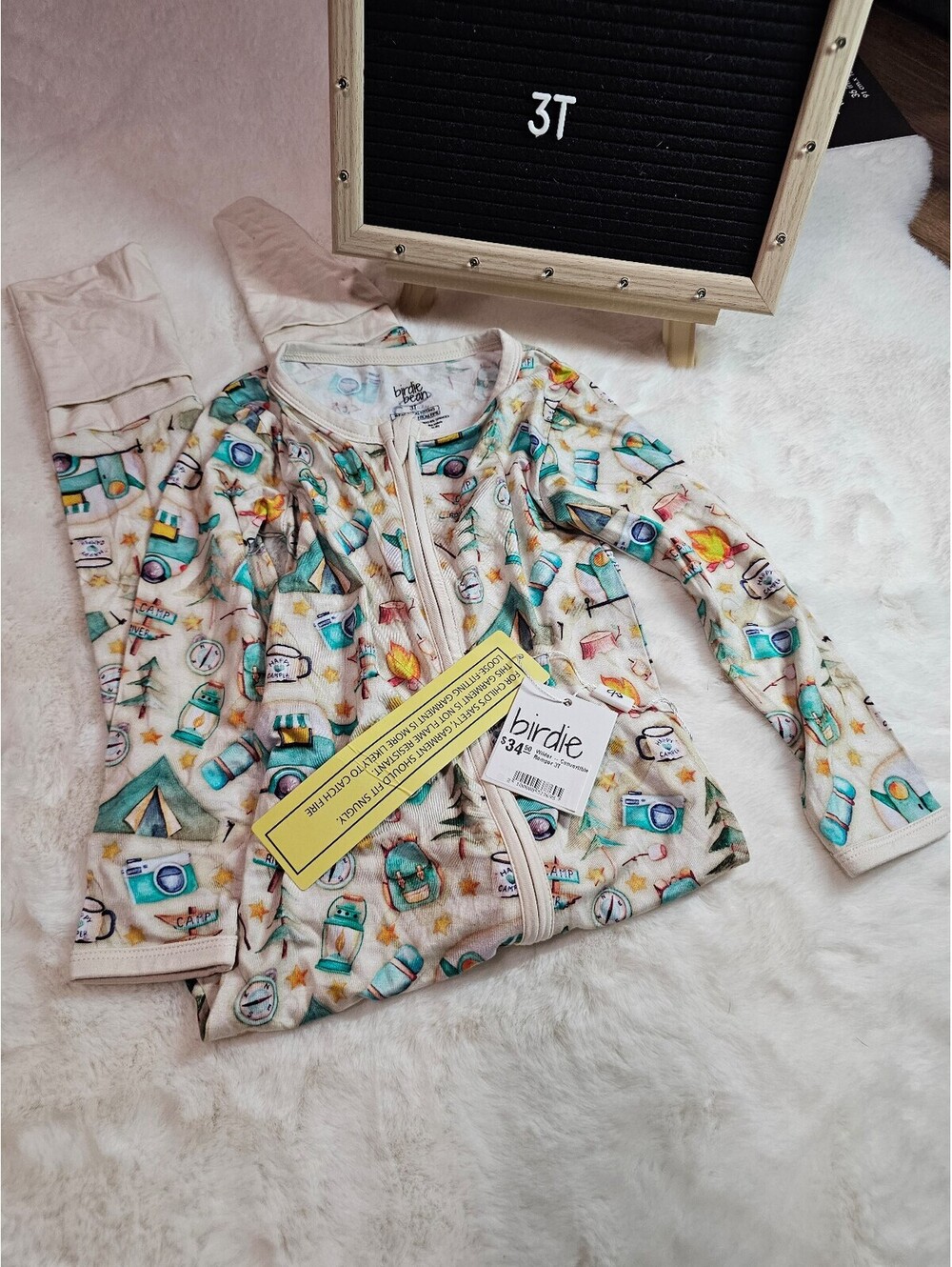 3T Birdie Bean camping Zippy NWT